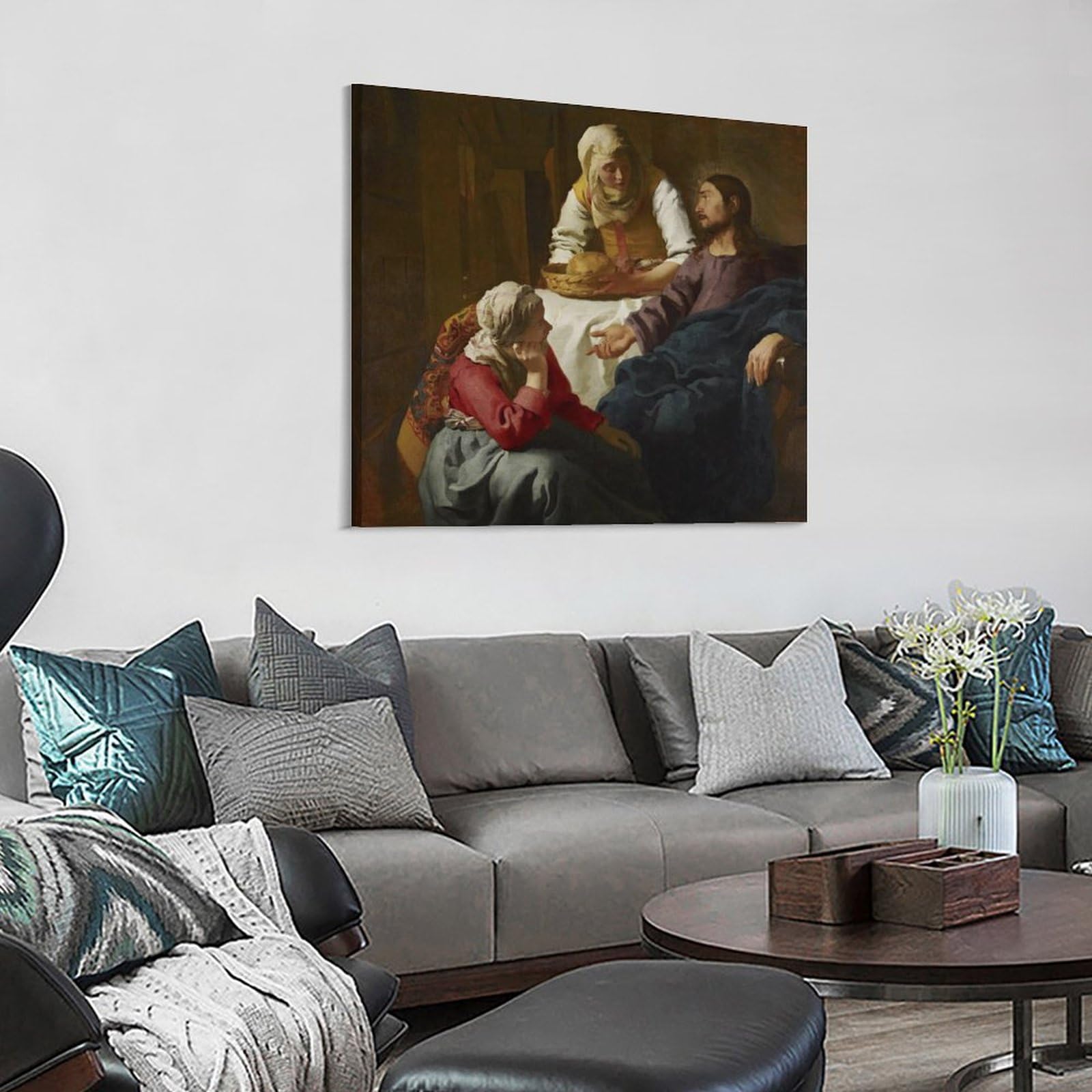 フェルメールの絵画　[マリアとマルタの家のキリスト] フェルメール 「マリアとマルタの家のキリスト」 [14799708]の